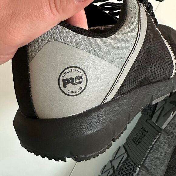 Timberland Pro Women’s Black Composite Toe Work Shoes Size 9 Slip Resistant - Picture 7 of 9